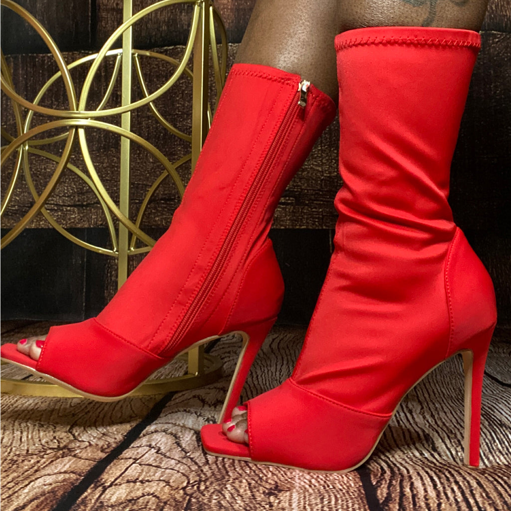 "SASHA PEEP TOE" Bootie - JAS Boutique 