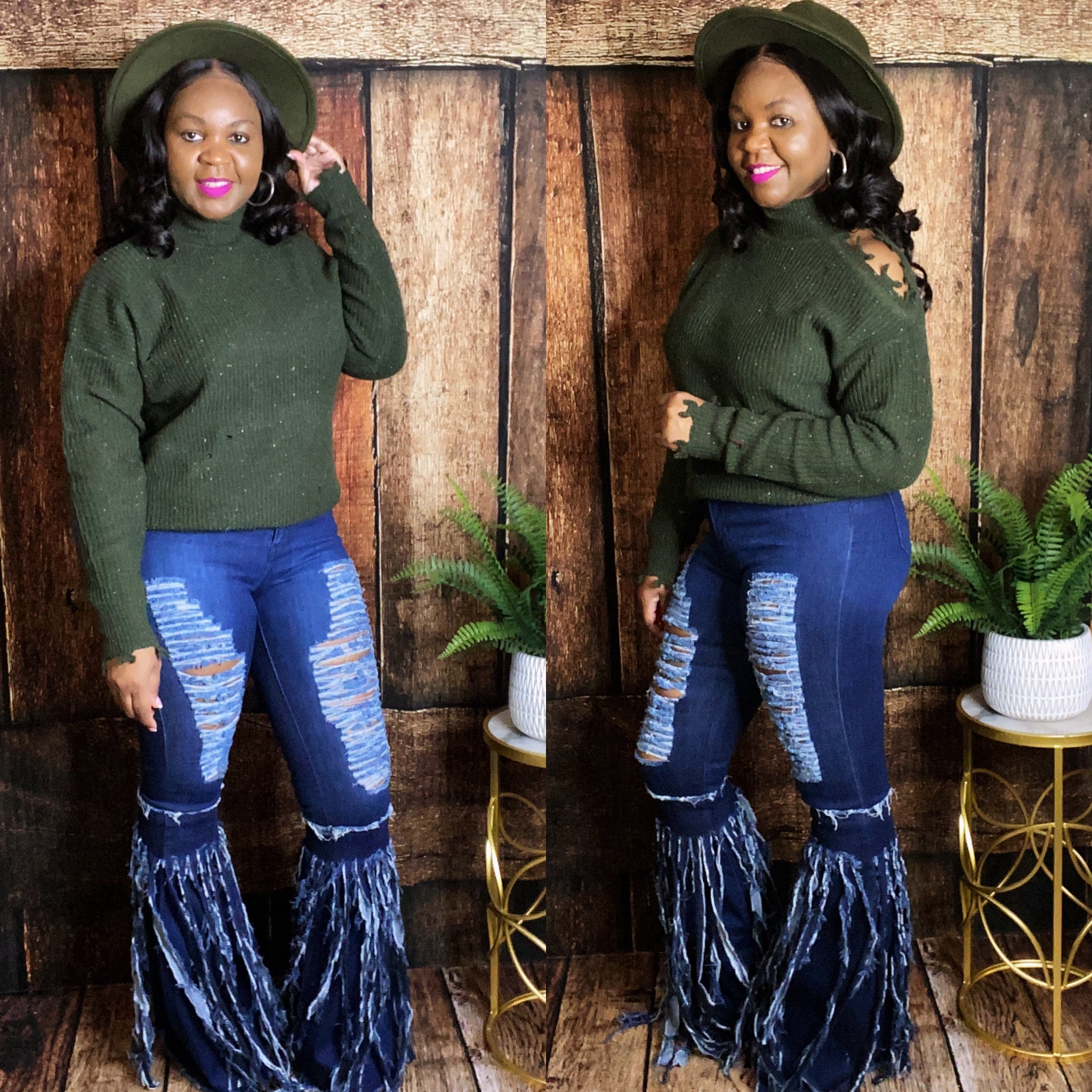 "COLD SHOULDER" Sweater - JAS Boutique 