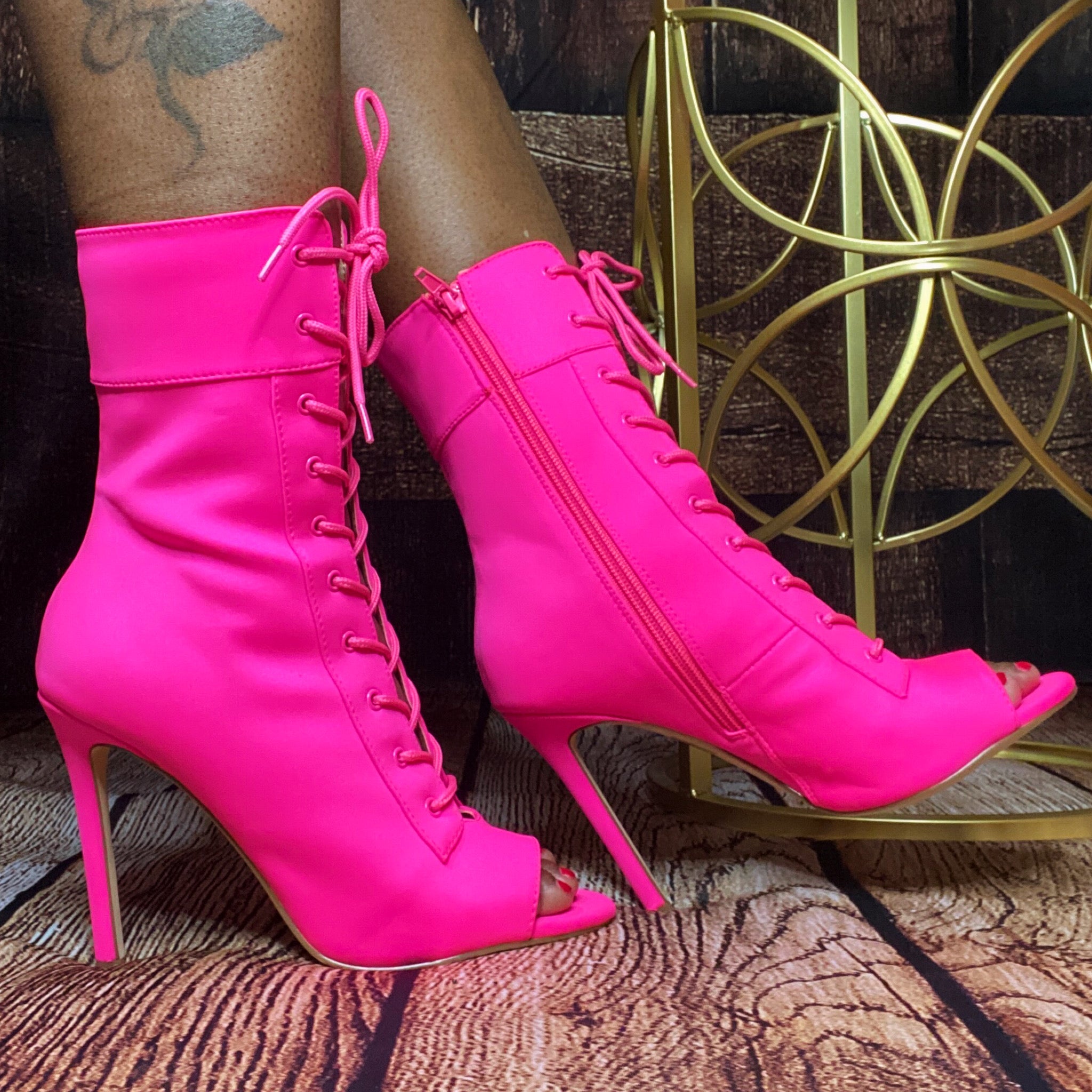 "LACIE PEEP TOE" Bootie - JAS Boutique 