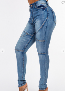 "SHEENA" High Waist Skinny Jeans - JAS Boutique 